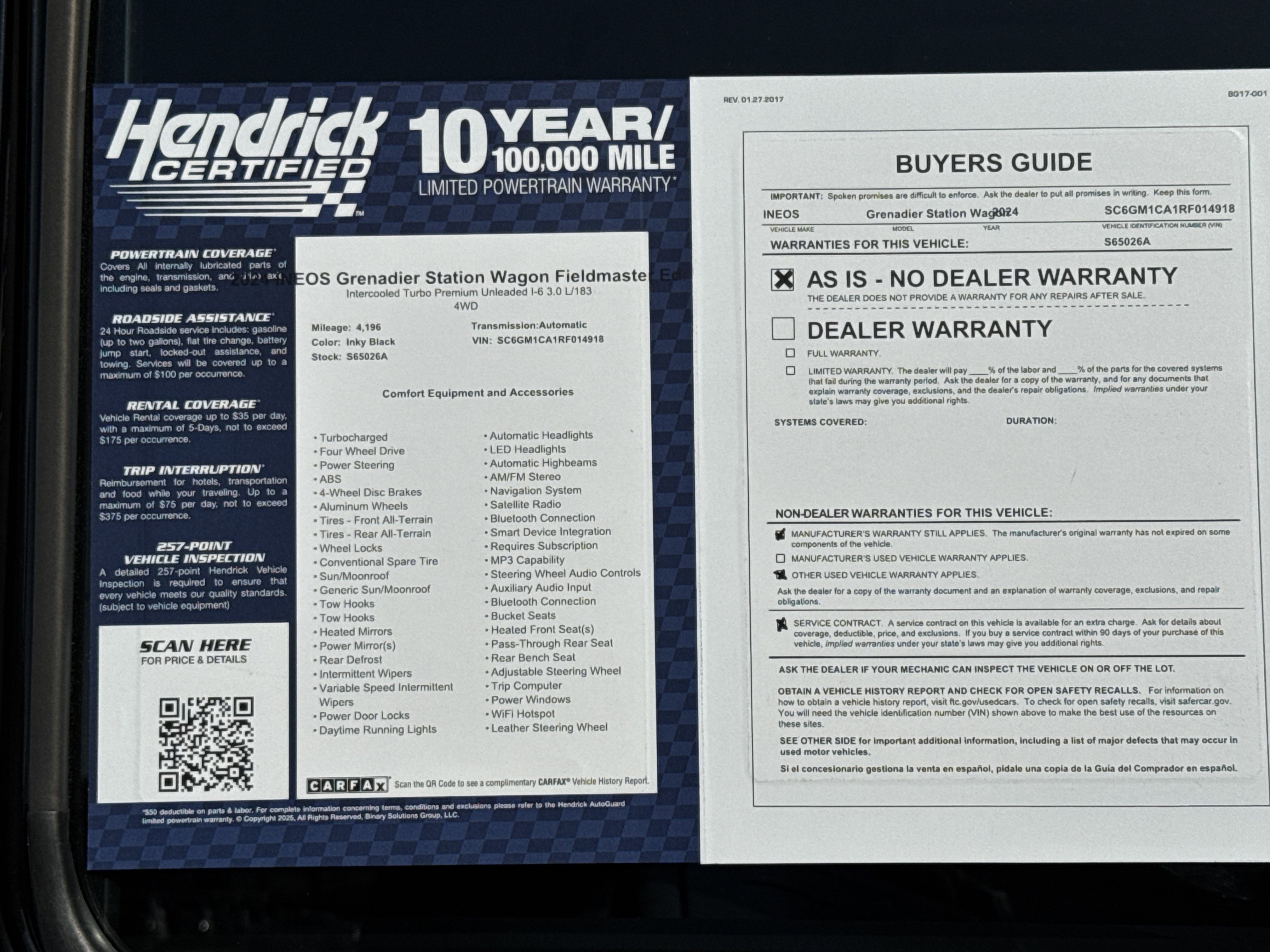 Used 2024 INEOS Grenadier Fieldmaster Edition image 36