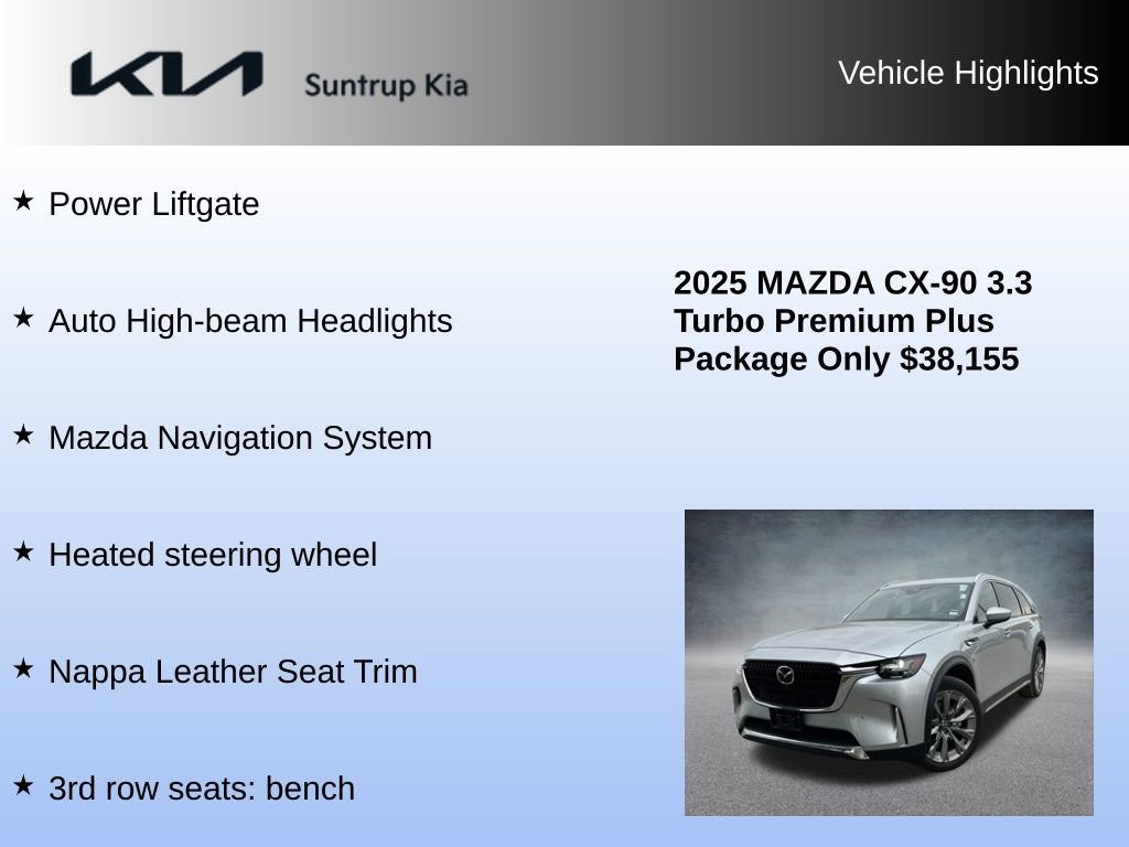 Used 2025 MAZDA CX-90 3.3 Turbo w/ Premium Plus Pkg image 16