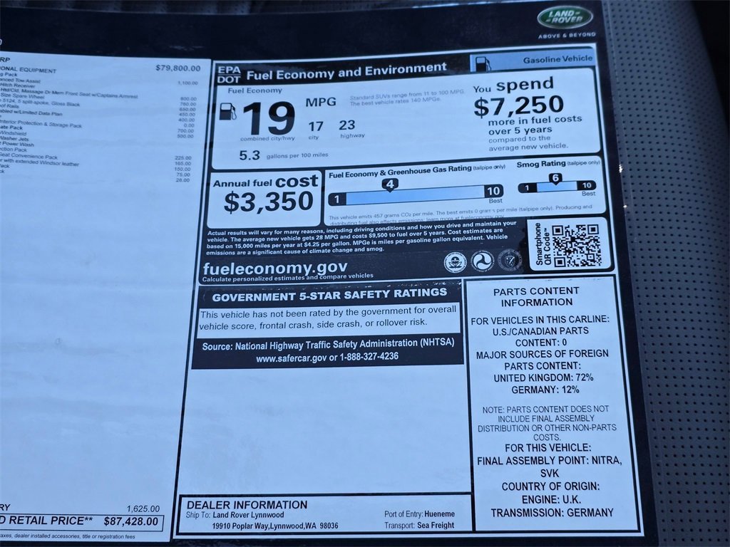 New 2025 Land Rover Discovery Metropolitan Edition image 35