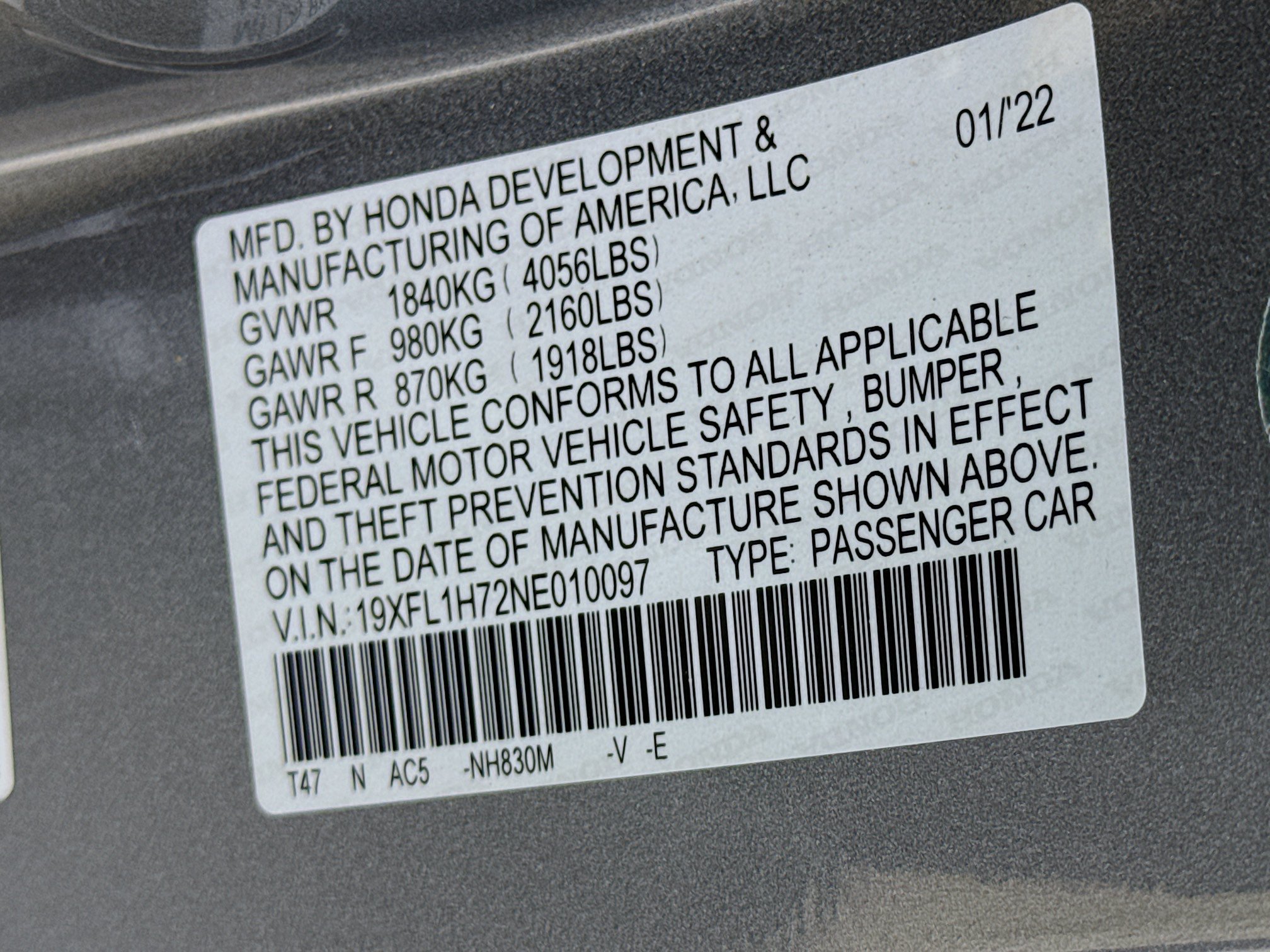 Used 2022 Honda Civic EX-L image 31