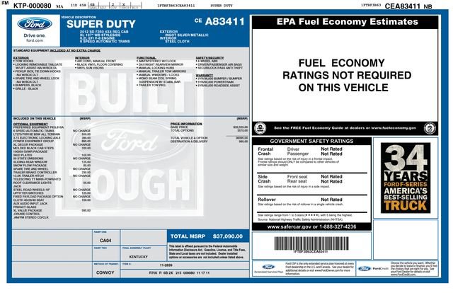 Used 2012 Ford F350 XL w/ PWR Equipment Group AWD/4WD image 30