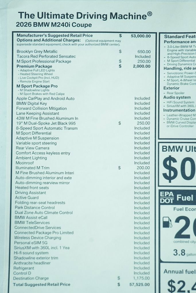 New 2026 BMW M240i Coupe w/ Premium Package image 9