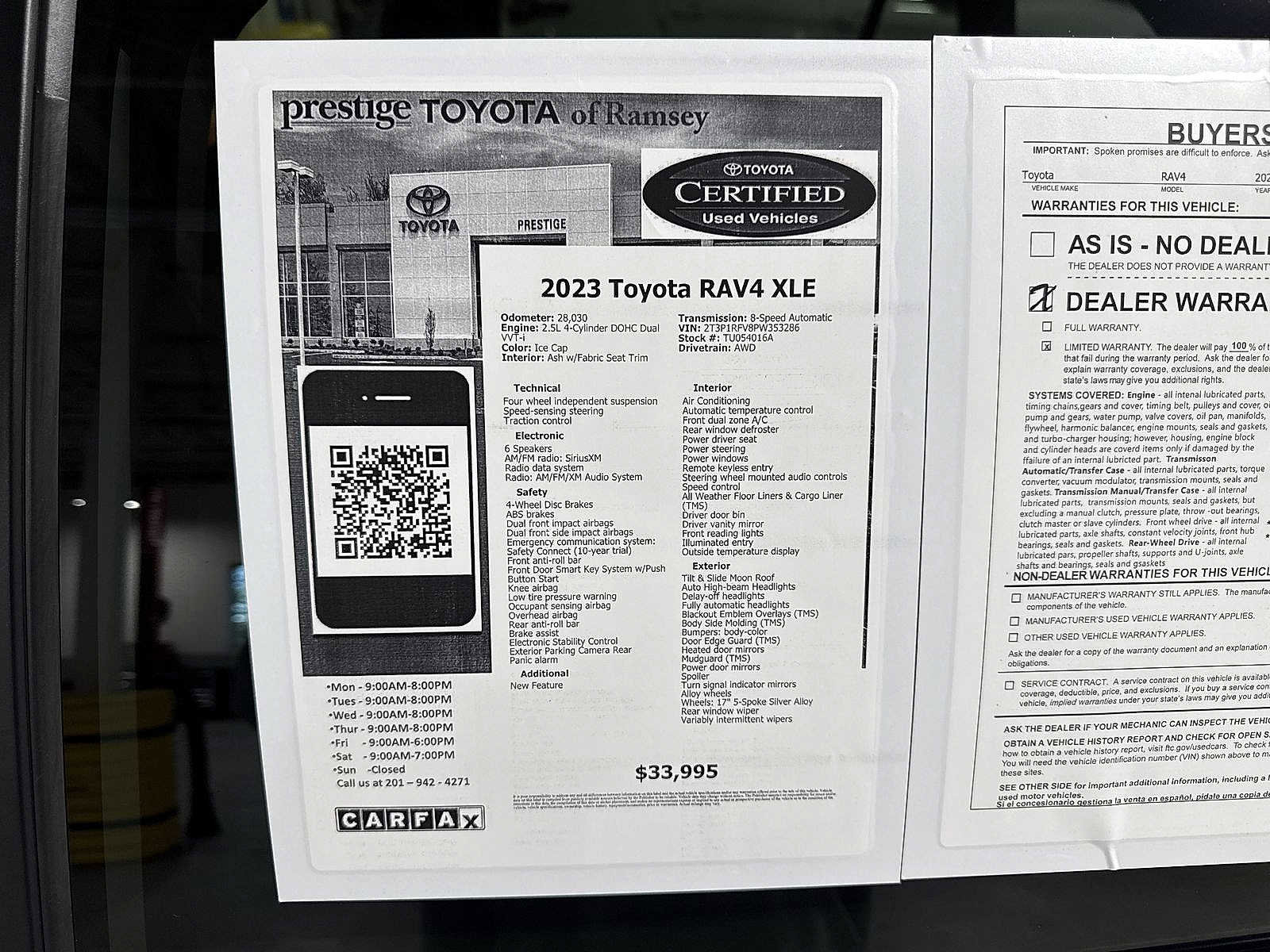 Certified 2023 Toyota RAV4 XLE w/ Convenience Package AWD/4WD image 13