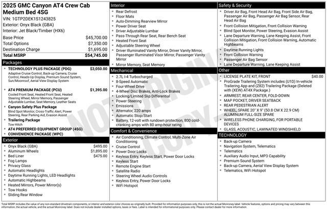 Used 2025 GMC Canyon AT4 w/ Technology Plus Package image 7