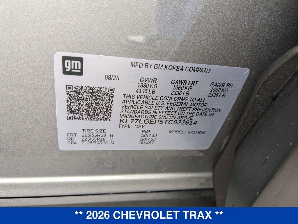 New 2026 Chevrolet Trax RS w/ Driver Confidence Package image 36