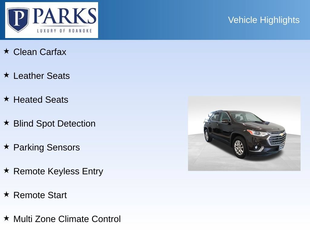 Used 2019 Chevrolet Traverse LT w/ LPO, Cargo Package AWD/4WD image 4
