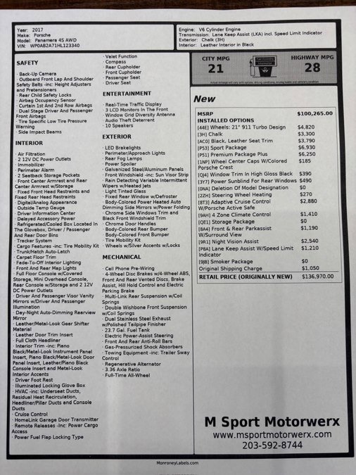 Used 2017 Porsche Panamera 4S w/ Sport Package image 27