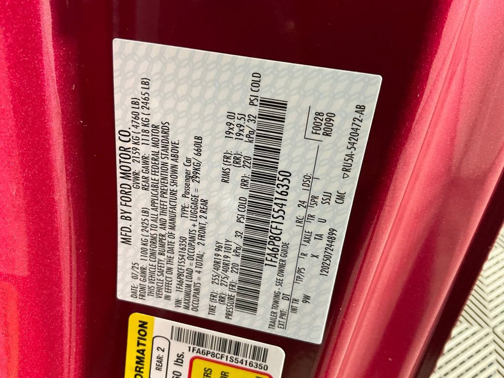 Used 2025 Ford Mustang GT Premium w/ GT Performance Package image 26