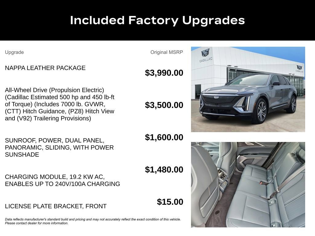 Certified 2024 Cadillac Lyriq Luxury w/ Nappa Leather Package image 26