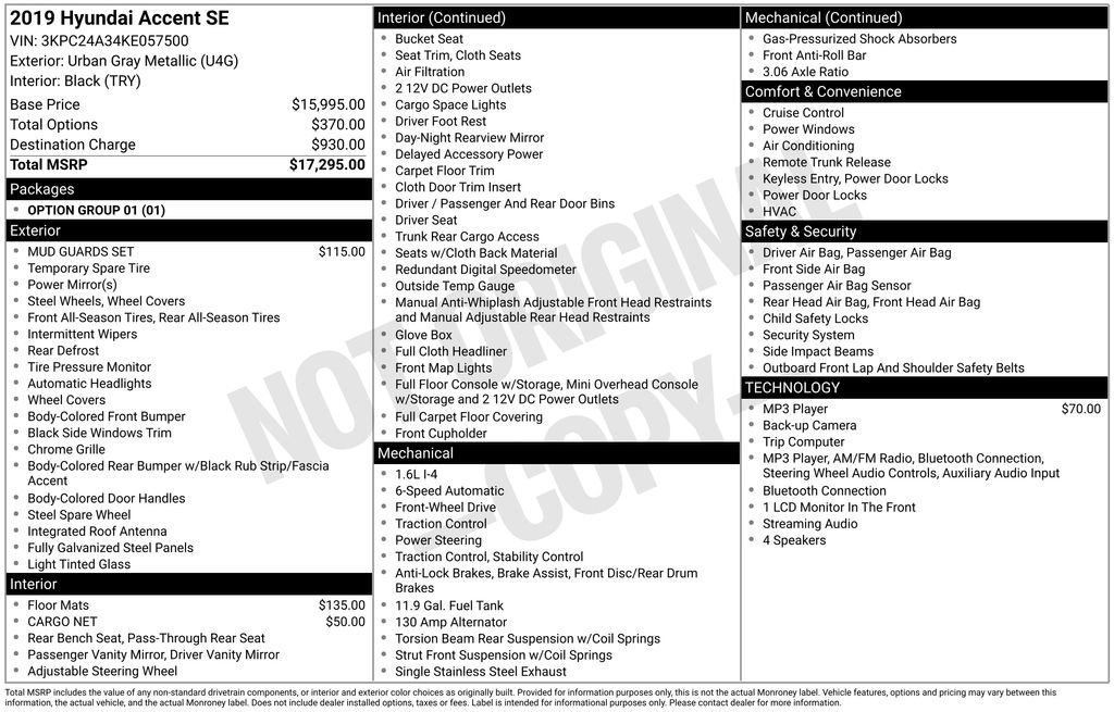 Used 2019 Hyundai Accent SE FWD image 22