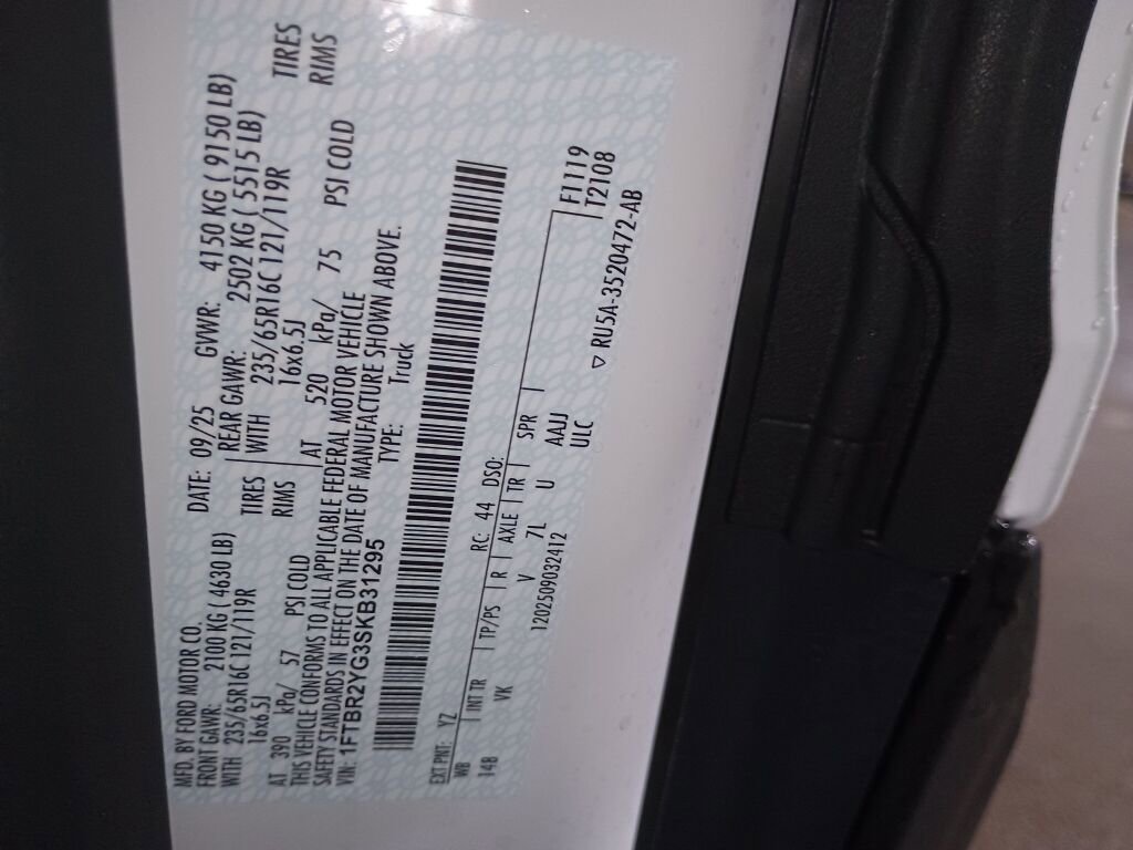 New 2025 Ford Transit 250 Low Roof AWD w/ Load Area Protection Package image 26