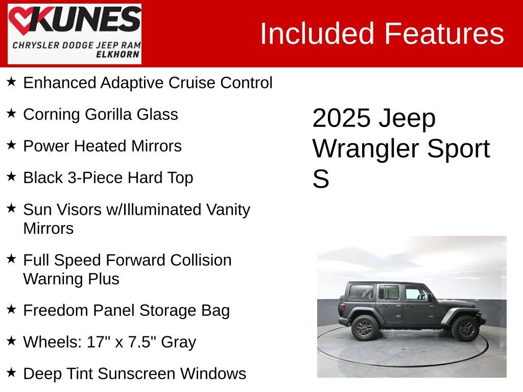 Used 2025 Jeep Wrangler Unlimited Sport AWD/4WD image 3