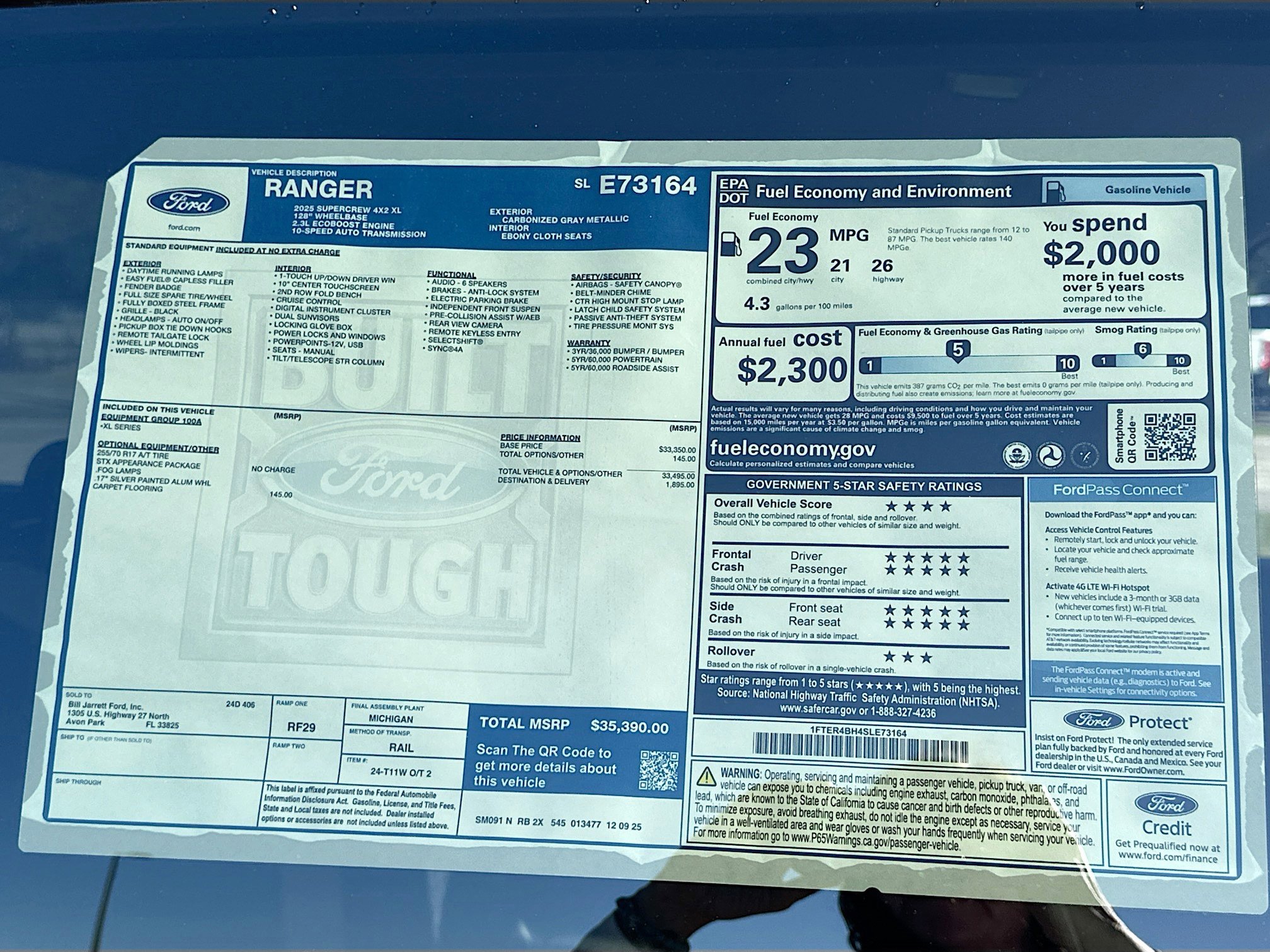 New 2025 Ford Ranger XL image 17