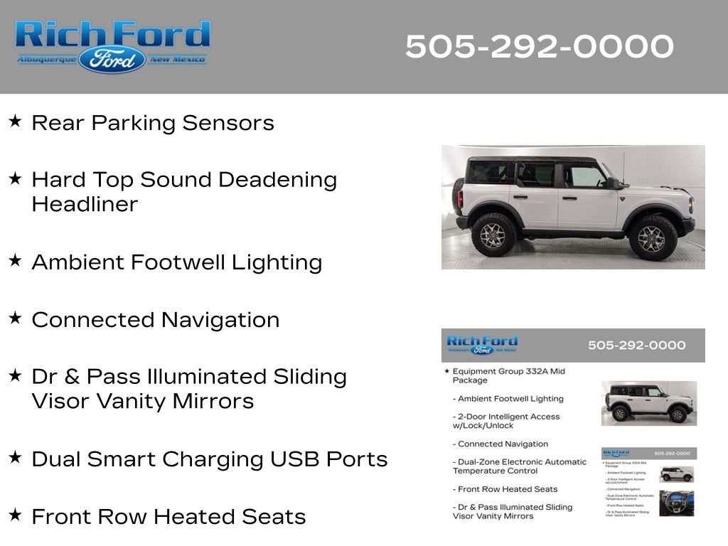 Certified 2025 Ford Bronco Badlands AWD/4WD image 33