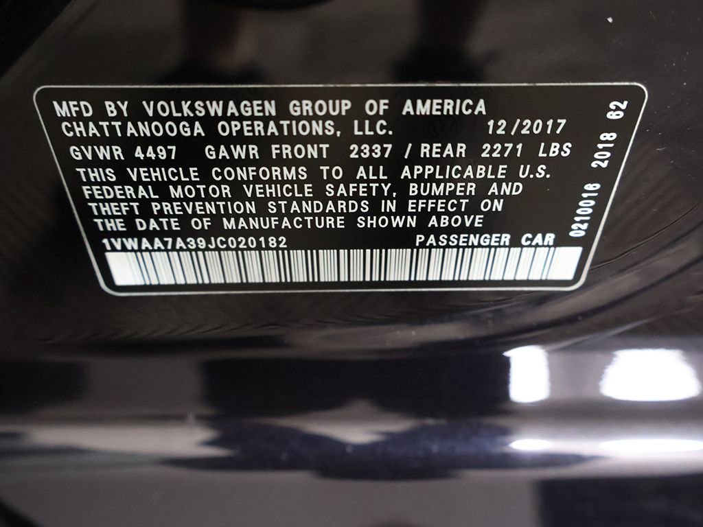 Used 2018 Volkswagen Passat 2.0T R-Line w/ R-Line Lighting Package FWD image 41