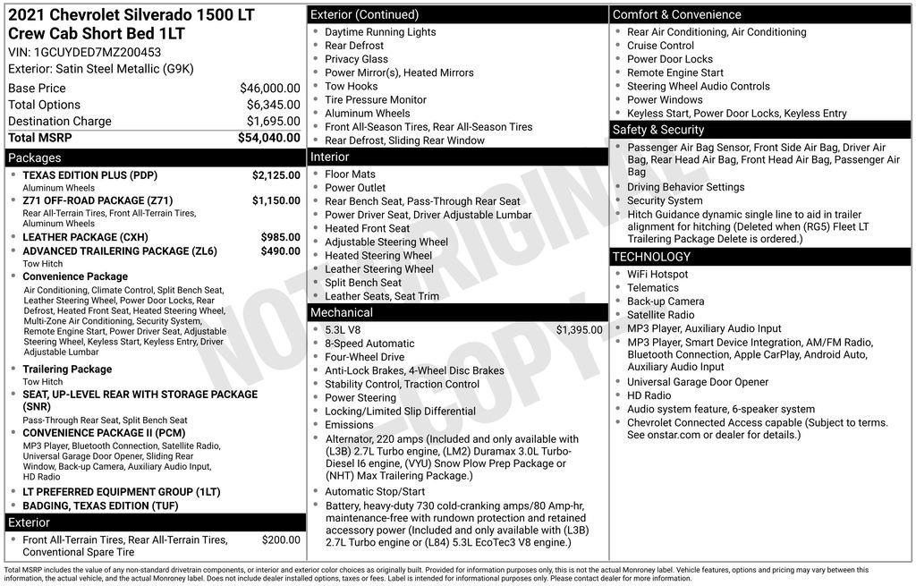 Certified 2021 Chevrolet Silverado 1500 LT w/ Texas Edition Plus AWD/4WD image 9