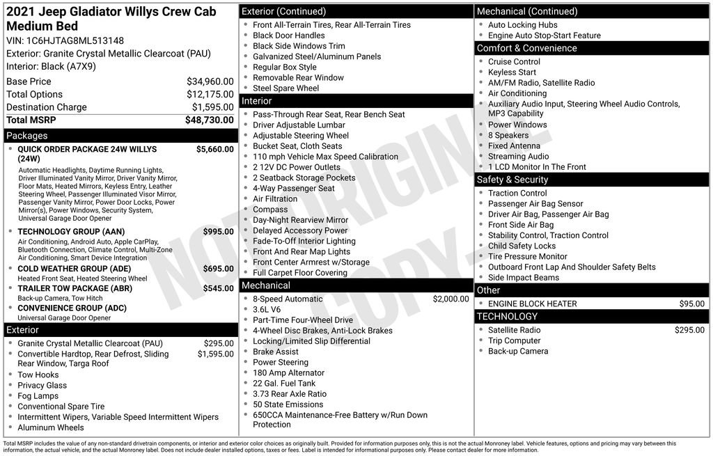 Used 2021 Jeep Gladiator Willys image 39