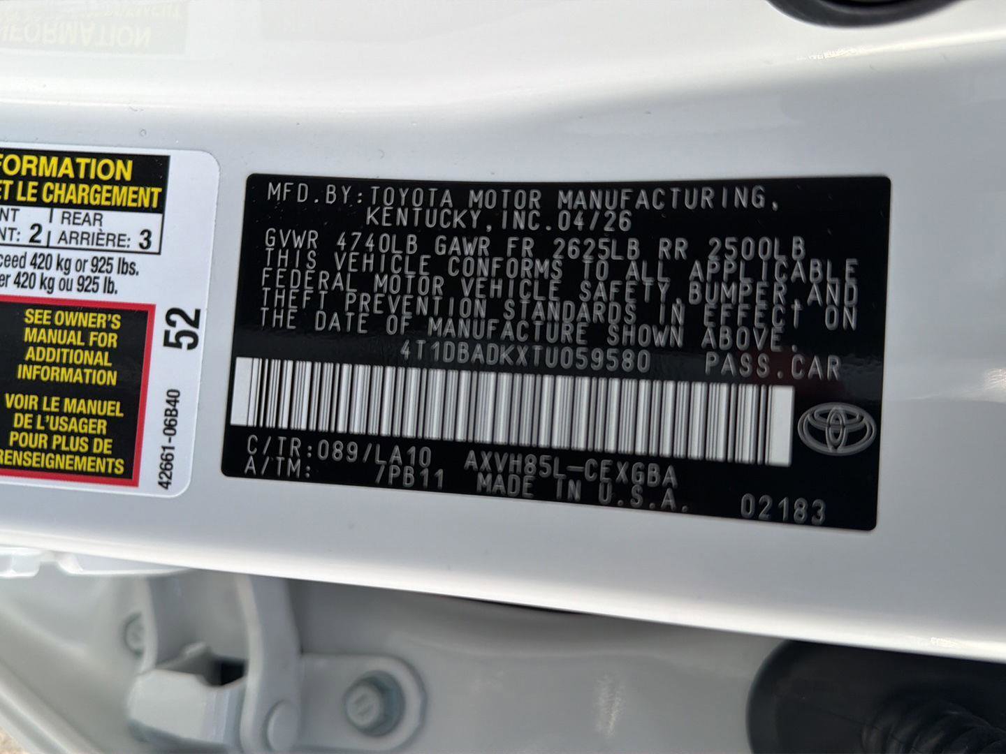 New 2026 Toyota Camry XLE AWD/4WD image 36