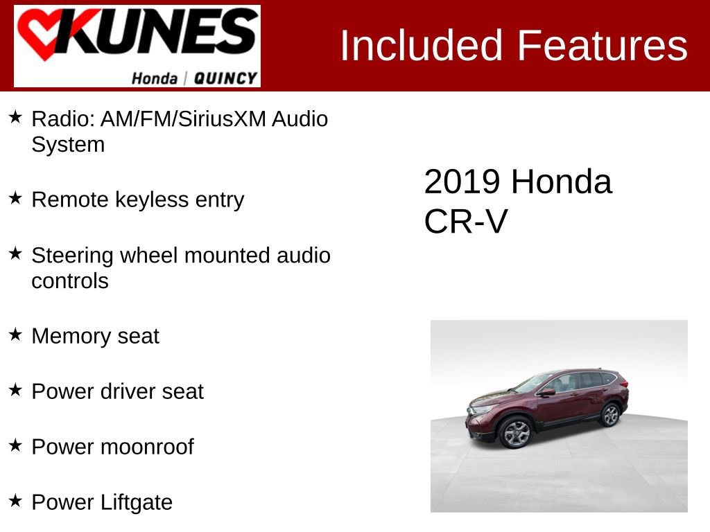 Used 2019 Honda CR-V EX-L image 2