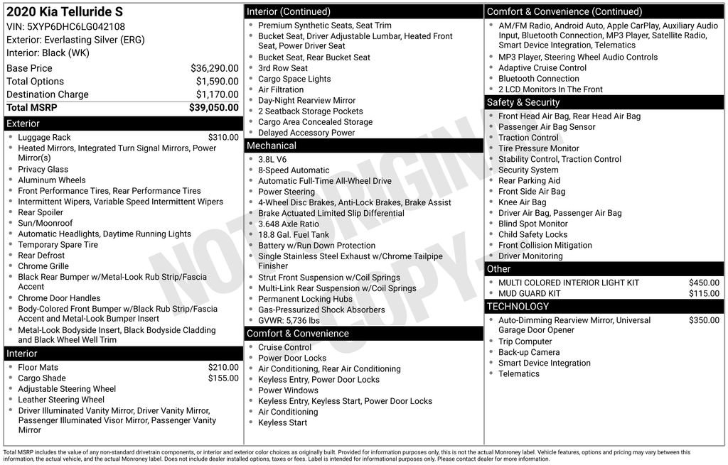 Used 2020 Kia Telluride S image 30