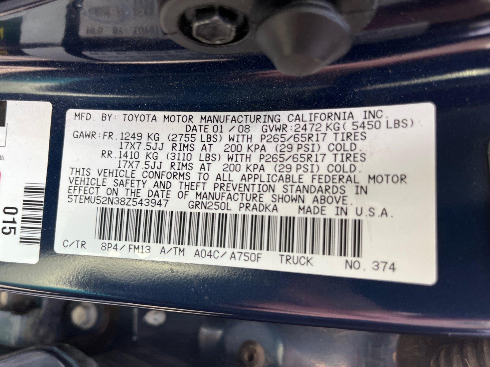Used 2008 Toyota Tacoma 4x4 Double Cab image 32