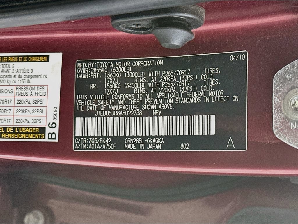 Used 2010 Toyota 4Runner Limited AWD/4WD image 34