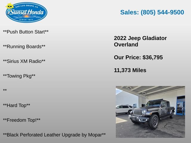 Used 2022 Jeep Gladiator Overland w/ Cold Weather Group AWD/4WD image 7