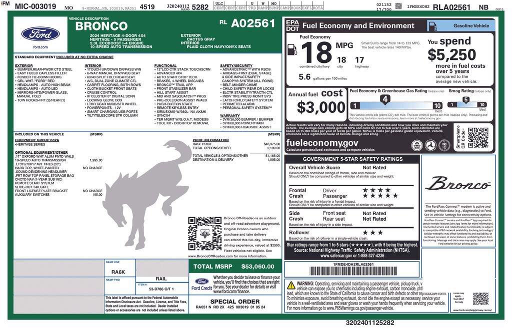 Used 2024 Ford Bronco Heritage Edition image 44