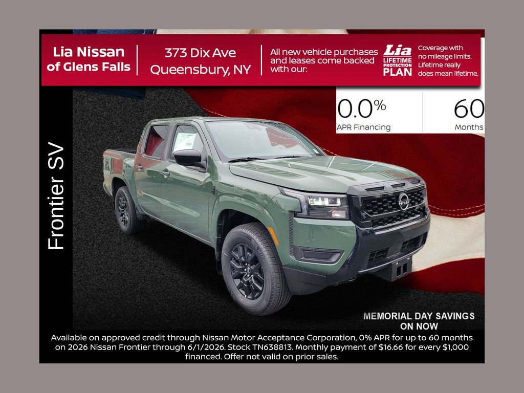 New 2026 Nissan Frontier SV w/ SV Convenience Package AWD/4WD image 1