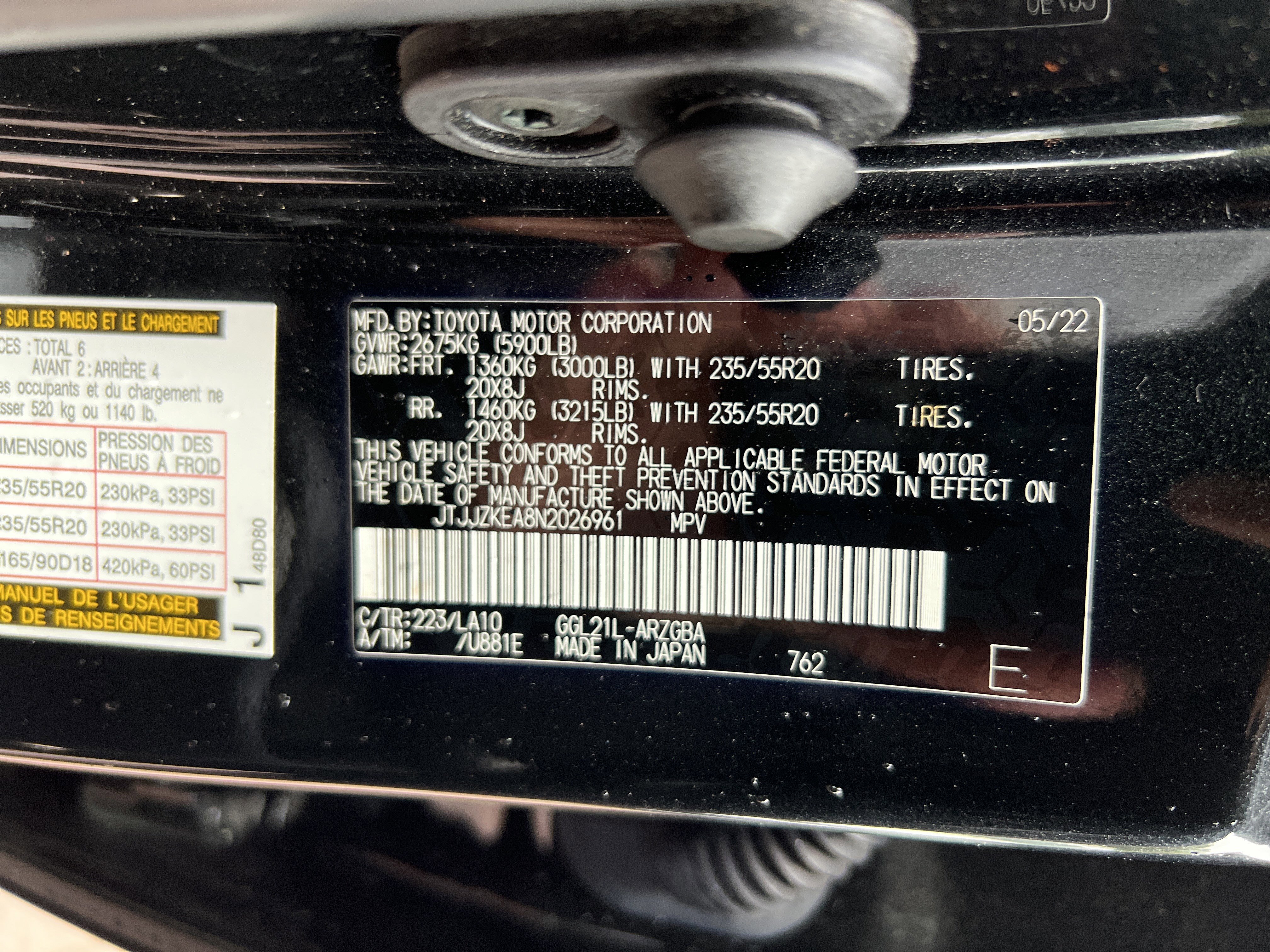 Used 2022 Lexus RX 350L Luxury w/ Accessory Package (Z1) FWD image 37