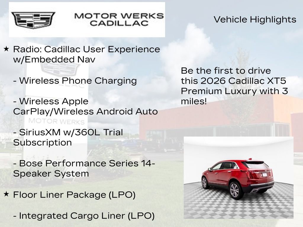 New 2026 Cadillac XT5 Premium Luxury w/ Driver Assist Package image 6
