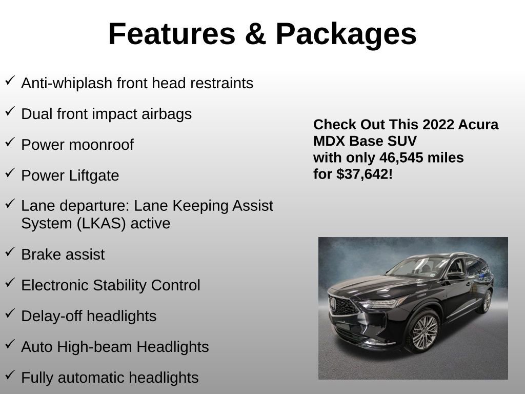 Used 2022 Acura MDX SH-AWD w/ Advance Package image 24