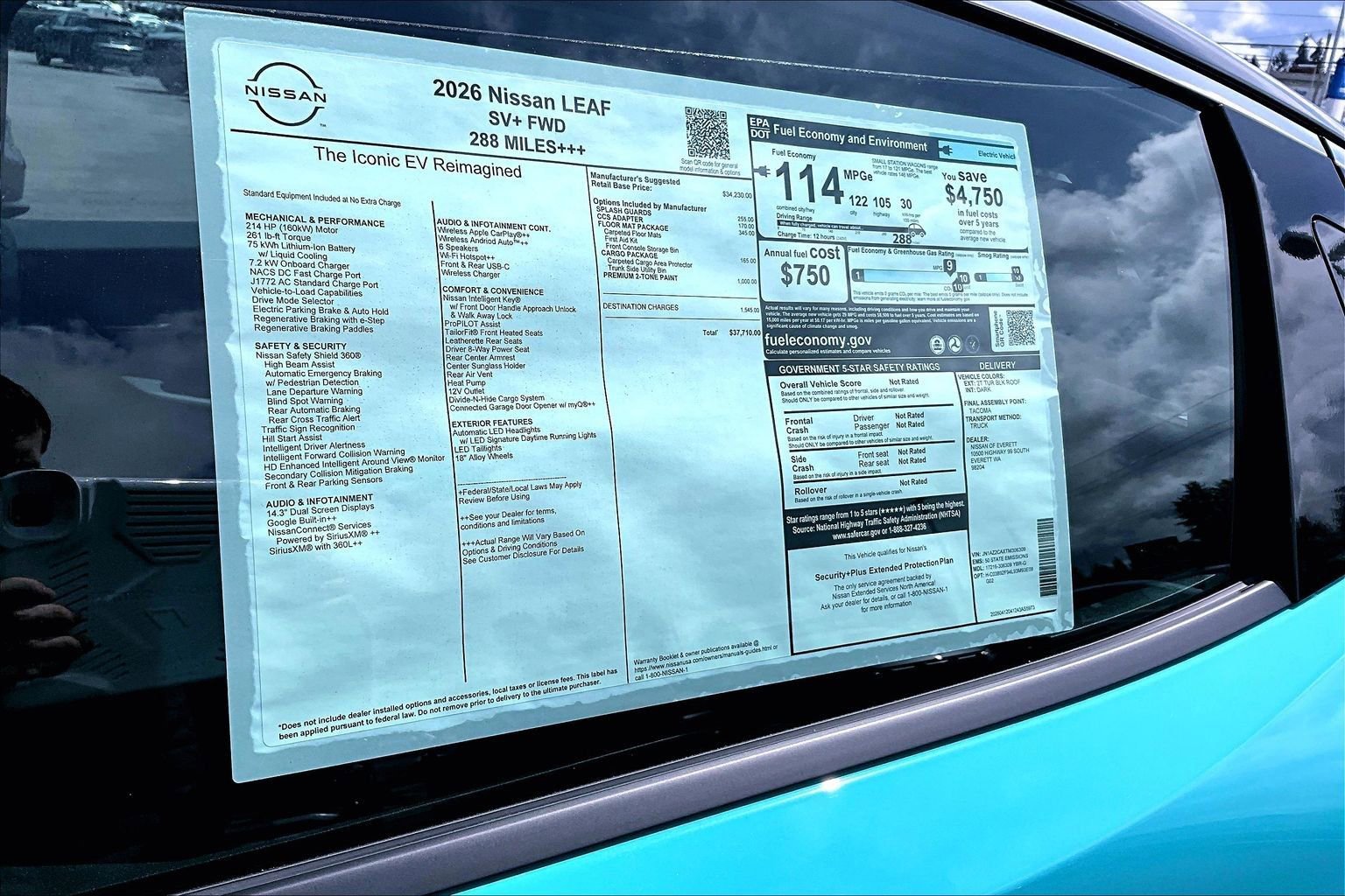 New 2026 Nissan Leaf SV+ FWD image 14