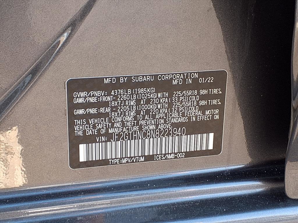 Certified 2022 Subaru Crosstrek 2.5i Limited w/ Moonroof Package 2 image 29