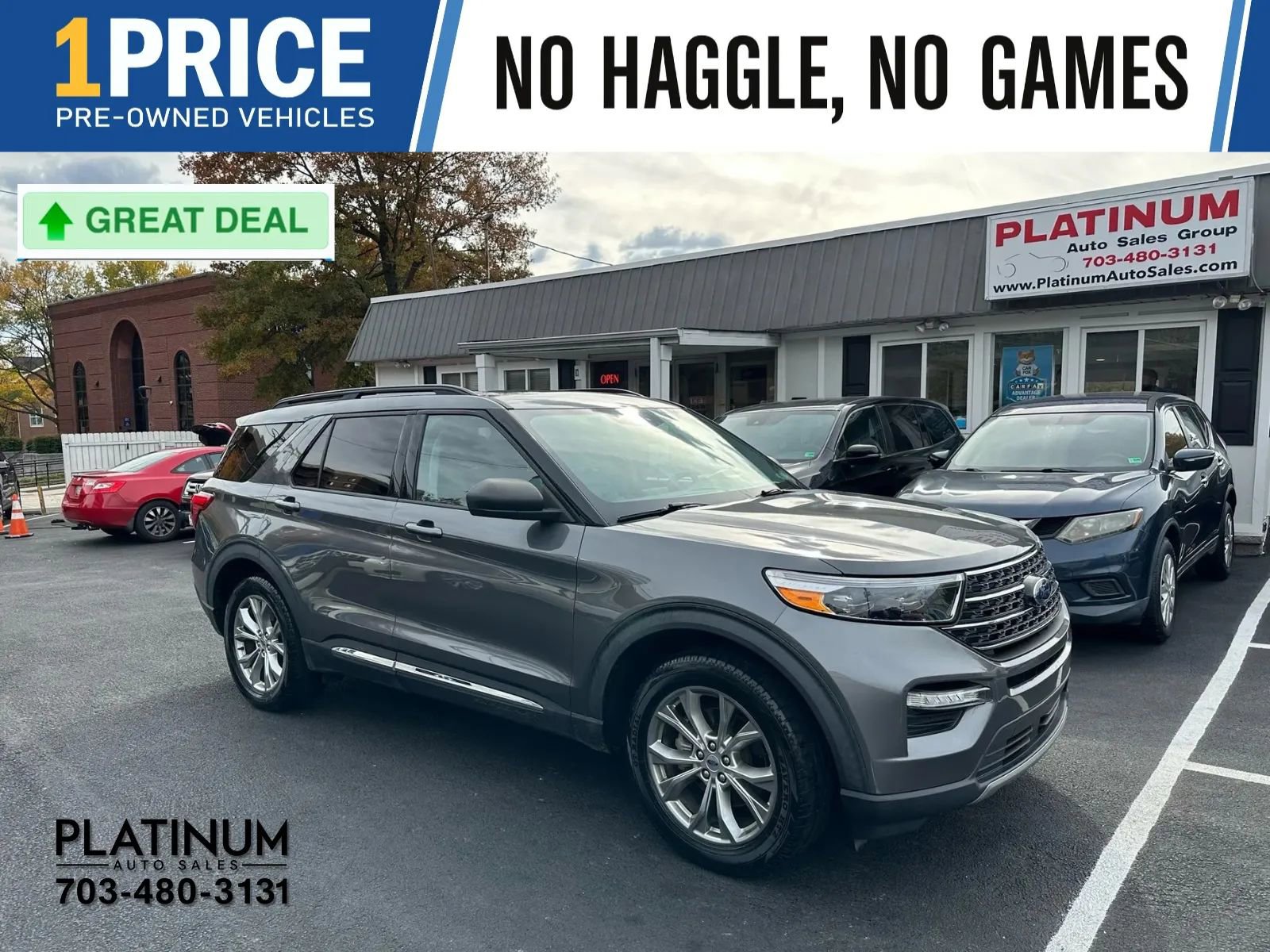 Used 2021 Ford Explorer XLT w/ Equipment Group 202A image 1