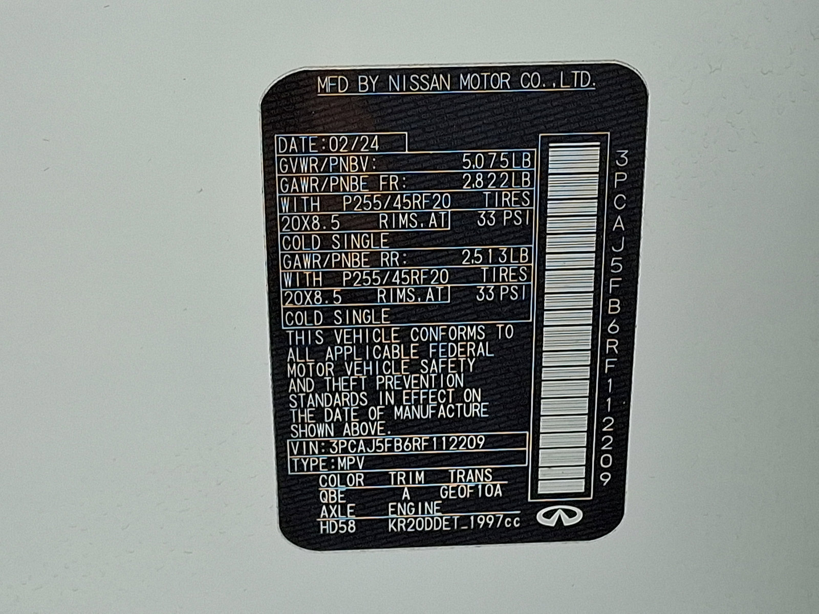 Certified 2024 INFINITI QX50 Sport image 27