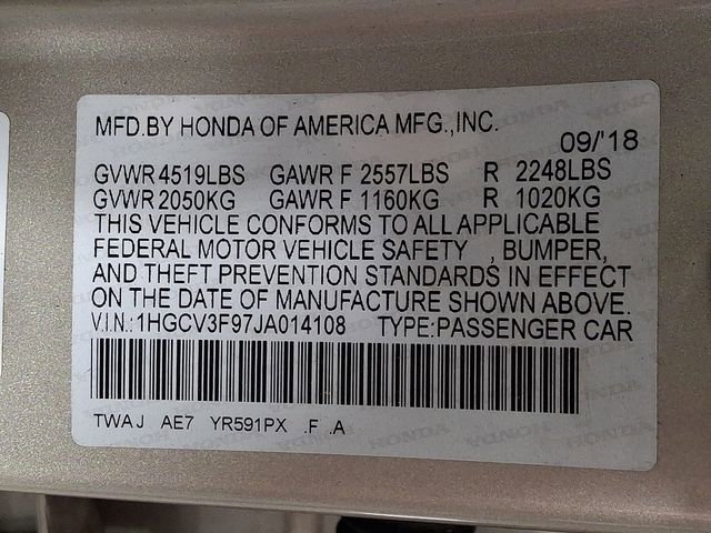 Used 2018 Honda Accord Touring image 29