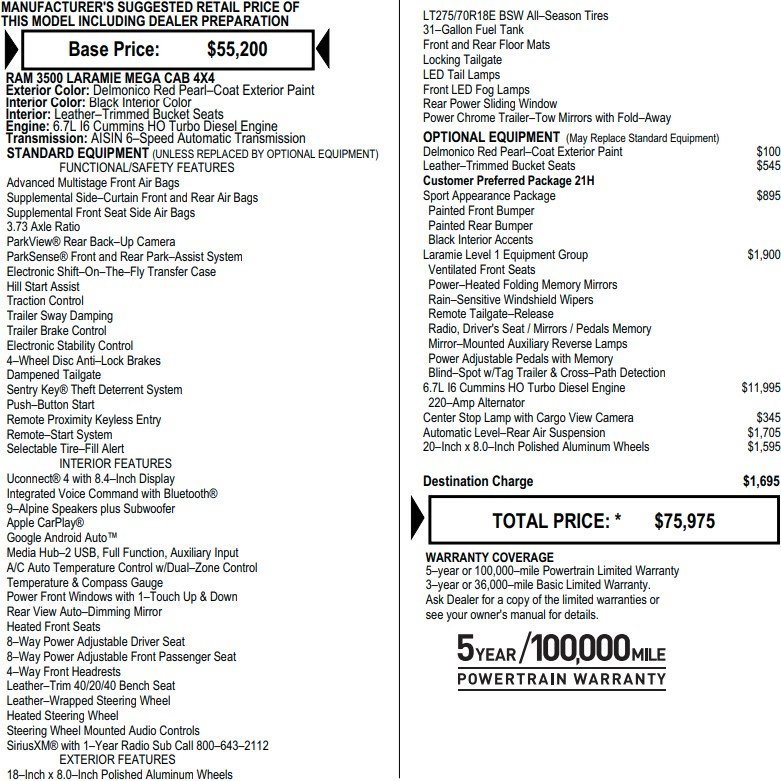 Used 2020 RAM 3500 Laramie image 2
