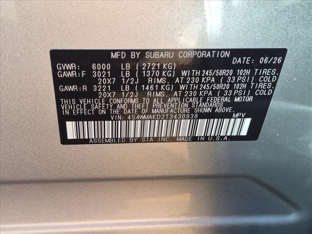 New 2026 Subaru Ascent Touring w/ Popular Package #2 AWD/4WD image 18