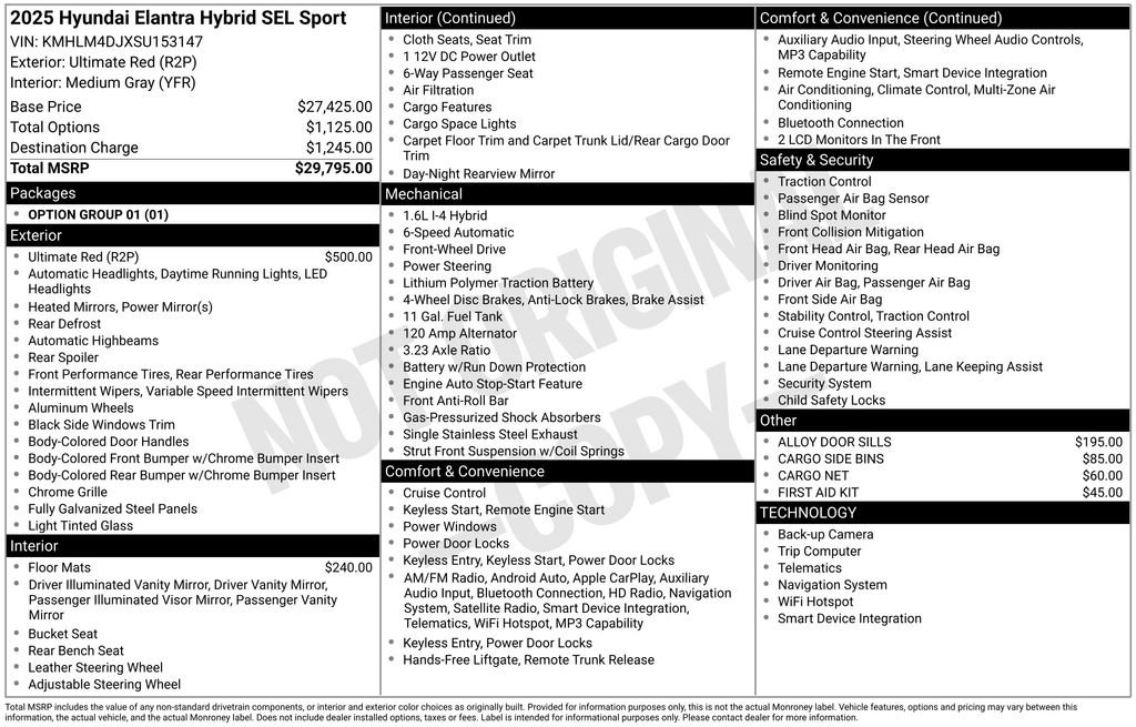 Certified 2025 Hyundai Elantra SEL image 31