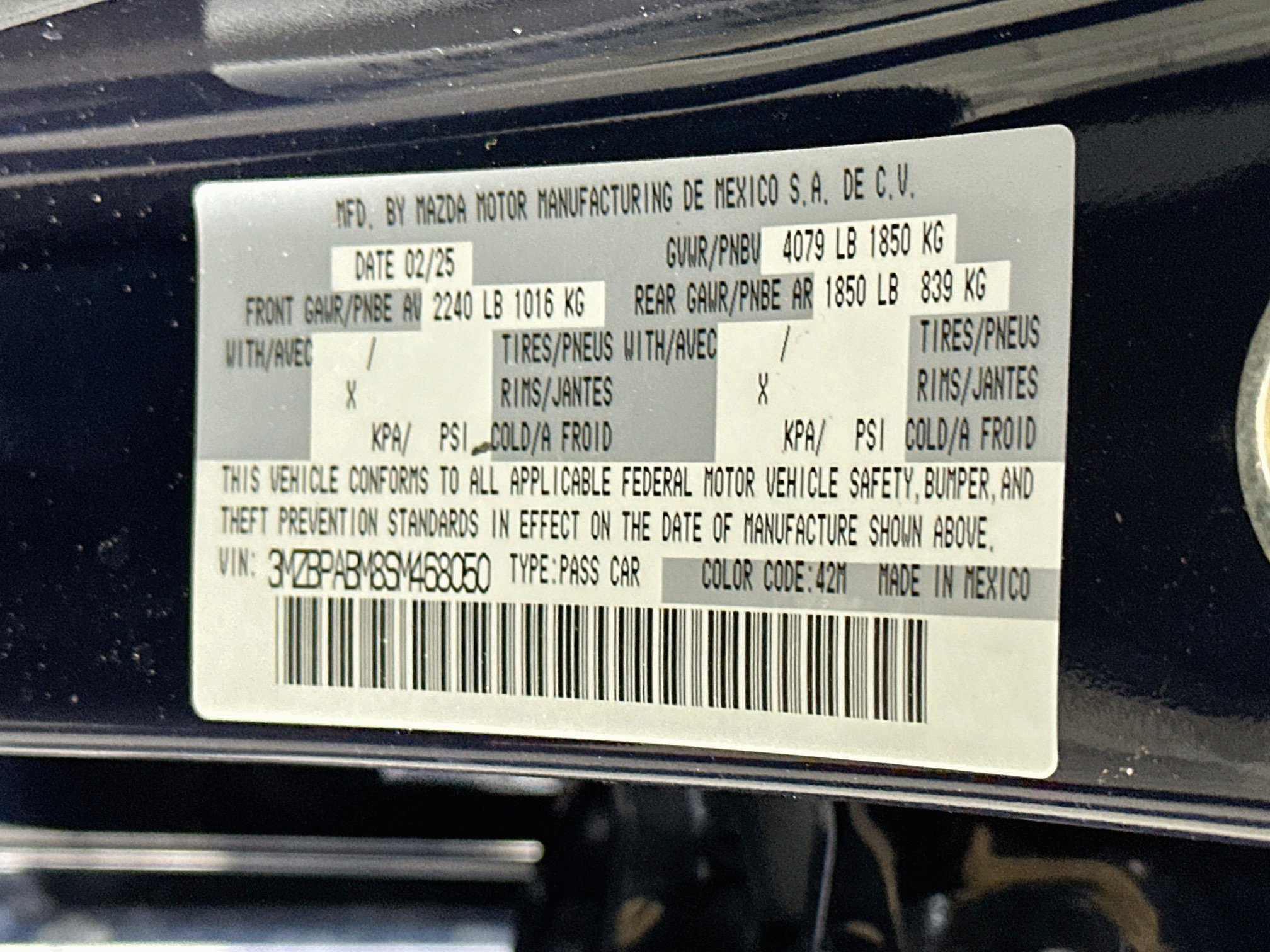 Used 2025 MAZDA MAZDA3 s FWD image 12
