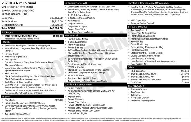 Used 2023 Kia Niro Wind w/ Wind Preserve Package image 5