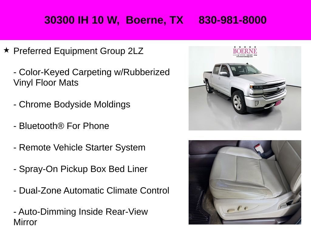 Used 2017 Chevrolet Silverado 1500 LTZ Z71 w/ LTZ Plus Package image 22