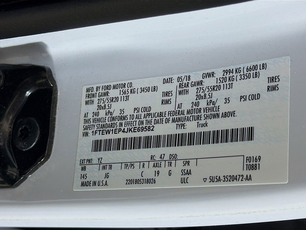 Used 2018 Ford F150 XL w/ Equipment Group 101A Mid AWD/4WD image 32