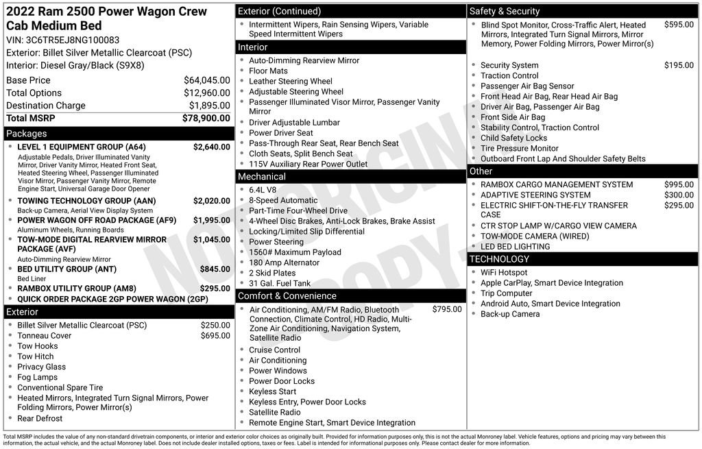 Used 2022 RAM 2500 Power Wagon w/ Level 1 Equipment Group image 34