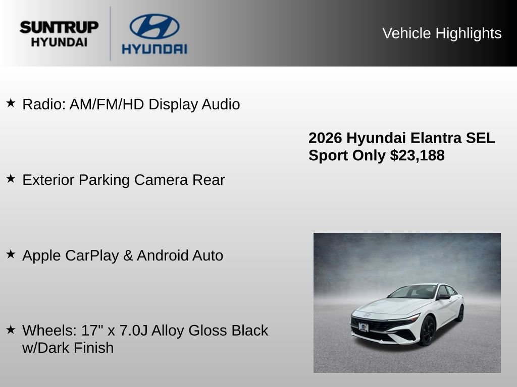 Used 2026 Hyundai Elantra Sport FWD image 7