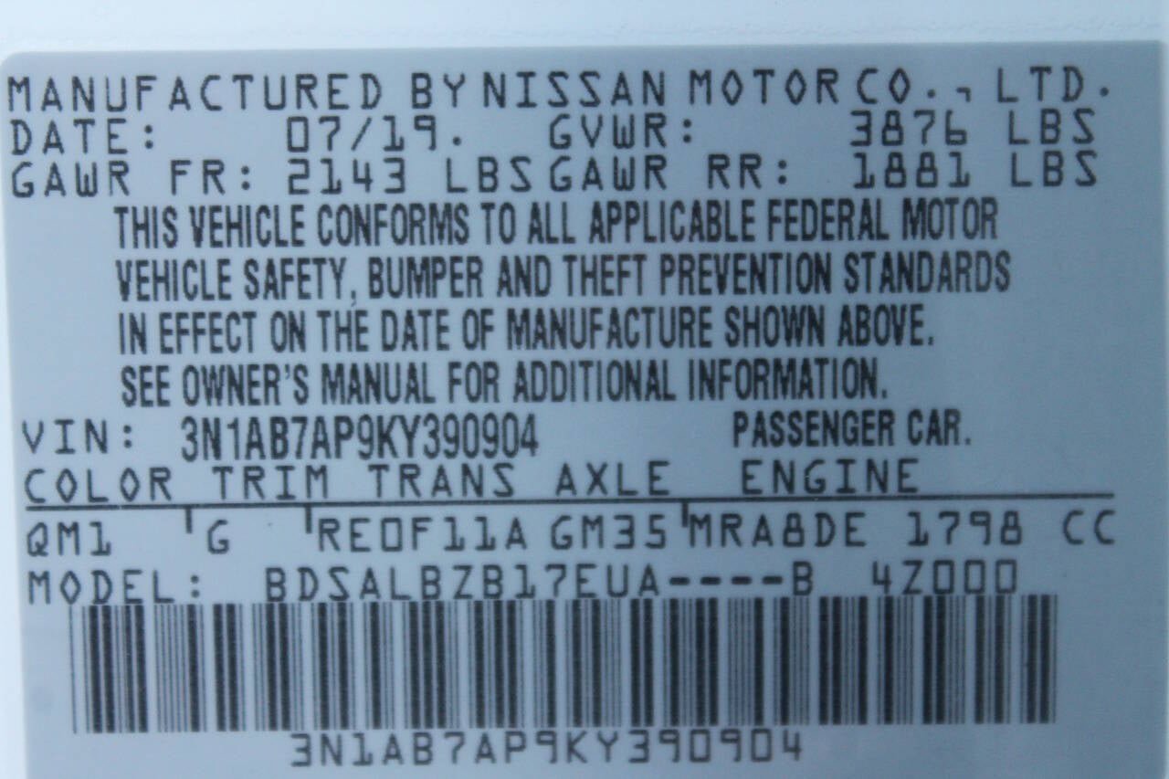 Used 2019 Nissan Sentra S FWD image 10