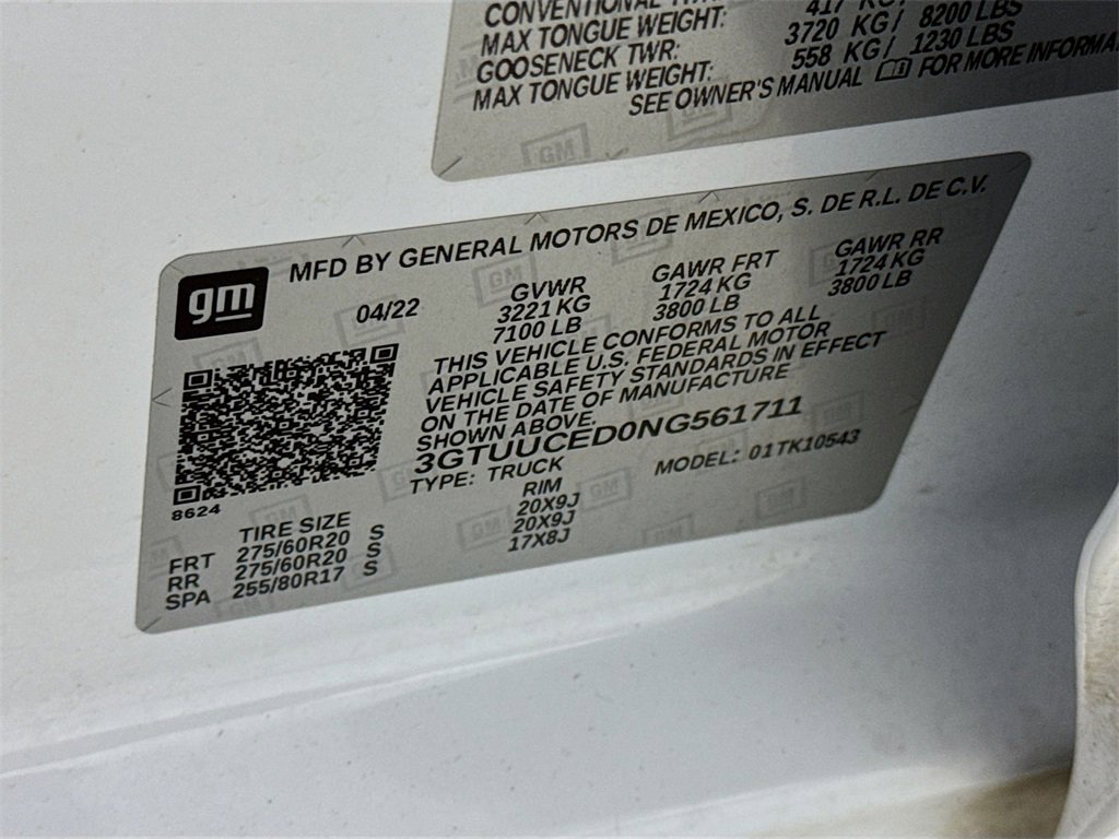 Used 2022 GMC Sierra 1500 Elevation image 30