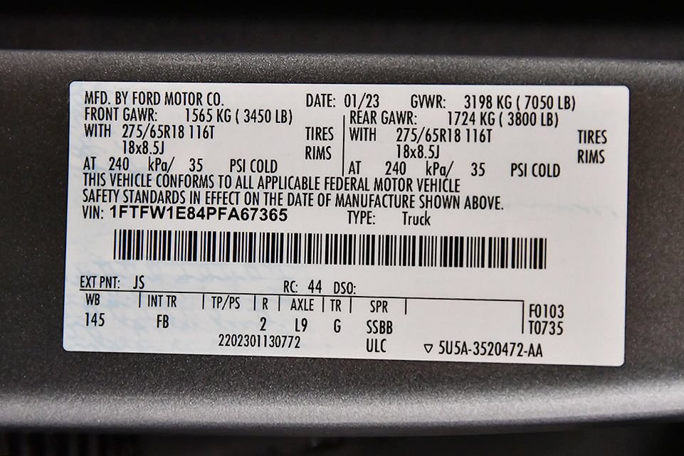 Used 2023 Ford F150 XLT w/ Equipment Group 302A High AWD/4WD image 17