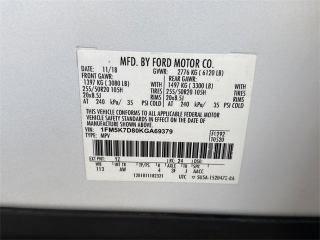 Used 2019 Ford Explorer XLT w/ Equipment Group 202A image 37